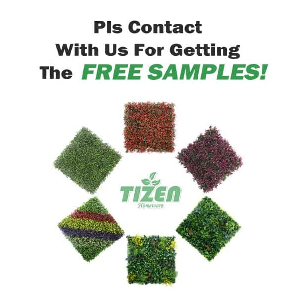 Tizen wholesale artificial turf vs real grass Decoration Panel Synthetic Backdrop tea leaf Green Artificial plant Grass wall - Image 6