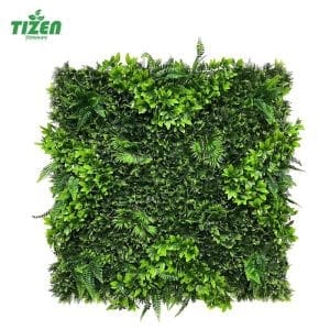Tizen Outdoor big artificial plants for home decor  Hedge Fake Green Vertical Hanging Jungle Artificial Plant Grass Wall