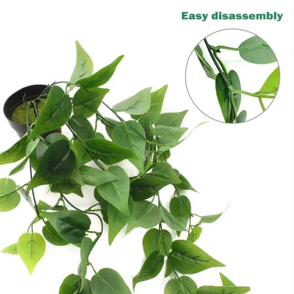 New Product Vine Leaves Rattan Boston Artificial Plant in Hanging Basket - Image 5