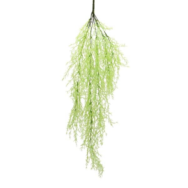 Tizen New Design Ferns Vine large ivy leaf roll Green Artificial Hanging Basket Plant