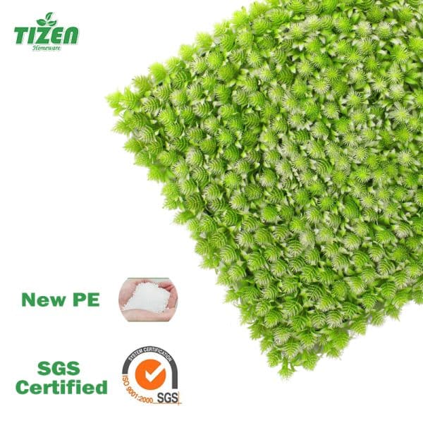 Tizen Fire Proof Materials Artificial Plant Green Wall Backdrop Faux Grass wall - Image 2