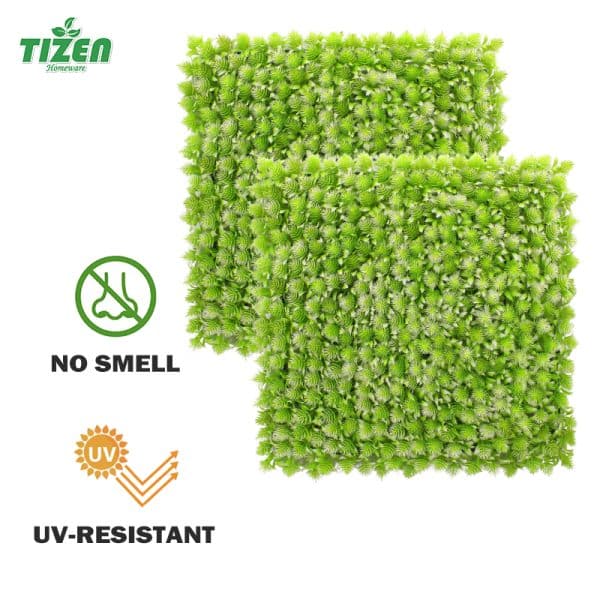 Tizen Fire Proof Materials Artificial Plant Green Wall Backdrop Faux Grass wall - Image 4